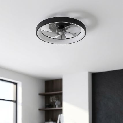 Brilagi - LED таванен вентилатор с възможност за димиране LED/34W/230V 3000-6500K Ø 50 см черен + дистанционно управление