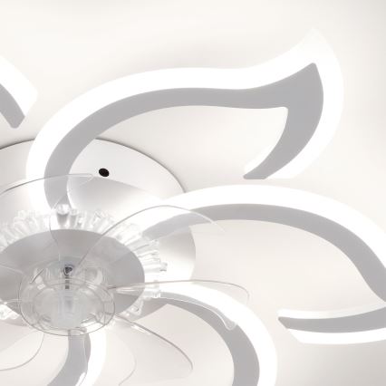 Brilagi - LED димируем таванен вентилатор LED/34W/230V 3000-6500K Ø 83 cm, бял + дистанционно управление