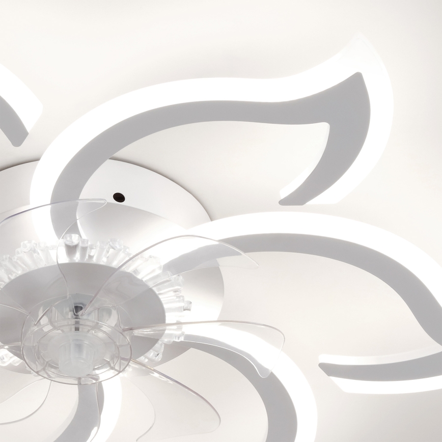 Brilagi - LED димируем таванен вентилатор LED/34W/230V 3000-6500K Ø 83 cm, бял + дистанционно управление