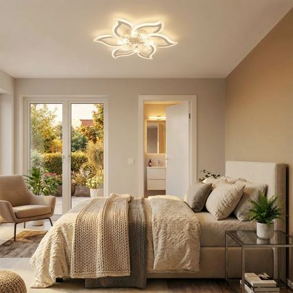 Brilagi - Димируем таванен вентилатор LED/34W/230V, Ø 83 см, бял + дистанционно управление