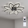 Brilagi - LED димируем таванен вентилатор LED/43W/230V 3000-6500K pr. 90 cm черен + дистанционно управление