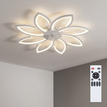 Brilagi - LED димируем таванен вентилатор LED/43W/230V 3000-6500K Ø 90 cm бял + дистанционно управление