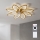 Brilagi - LED димируем таванен вентилатор LED/43W/230V 3000–6500K Ø 90 см, златист + дистанционно управление