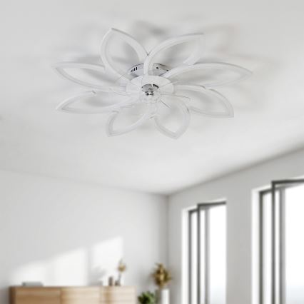 Brilagi - LED таванен вентилатор с димируемо осветление, 43W/230V, Ø 90 см, бял + дистанционно управление