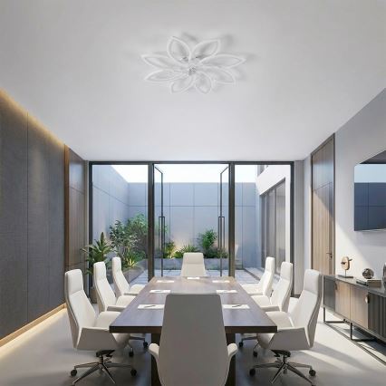 Brilagi - LED таванен вентилатор с димируемо осветление, 43W/230V, Ø 90 см, бял + дистанционно управление