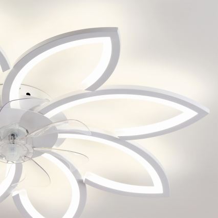 Brilagi - LED таванен вентилатор с димируемо осветление, 43W/230V, Ø 90 см, бял + дистанционно управление