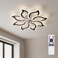 Brilagi - LED димируем таванен вентилатор LED/44W/230V 3000-6500K Ø 90 см черен + дистанционно управление