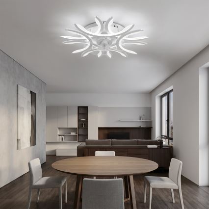 Brilagi - димируем LED таванен вентилатор, LED/70W/230V, 3000-6500K, диаметър 76 см, бял, с дистанционно управление