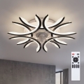 Brilagi - LED димируем таванен вентилатор LED/70W/230V Ø 76 см черен + дистанционно управление