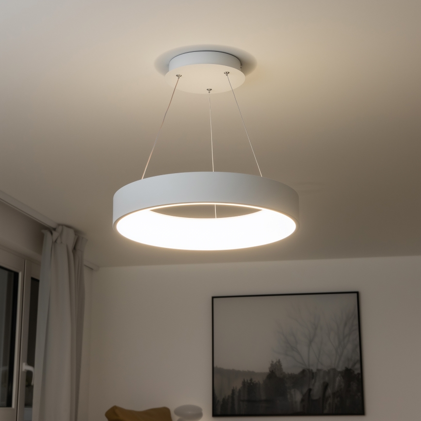 Brilagi - LED Димируем висящ полилей FALCON LED/40W/230V 3000-6500K Ø 45 см бял + дистанционно