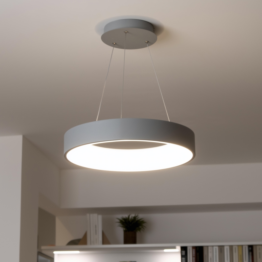 Brilagi - LED Димируем висящ полилей FALCON LED/40W/230V 3000-6500K Ø 45 см сив + дистанционно
