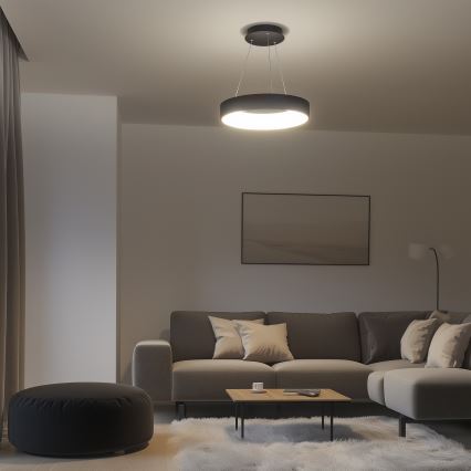 Brilagi - LED Димируем висящ полилей FALCON LED/80W/230V 3000-6500K Ø 60 см черен + дистанционно