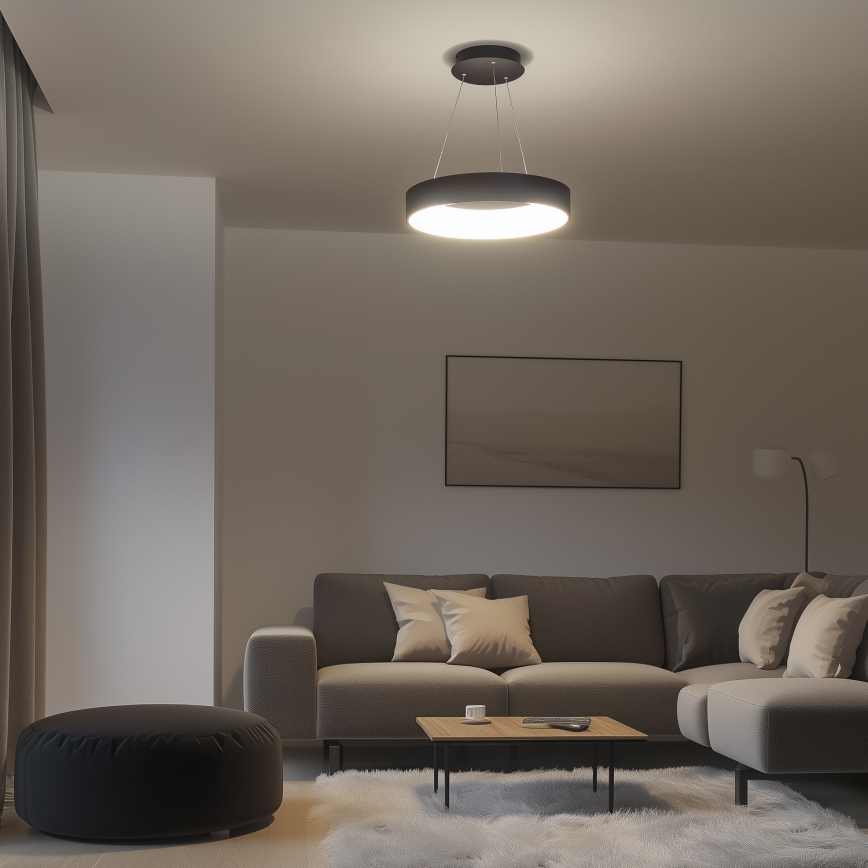 Brilagi - LED Димируем висящ полилей FALCON LED/80W/230V 3000-6500K Ø 60 см черен + дистанционно