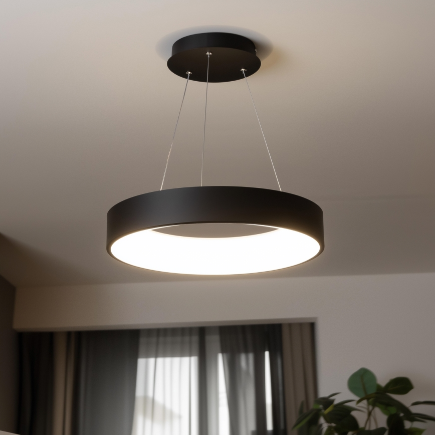 Brilagi - LED Димируем висящ полилей FALCON LED/80W/230V 3000-6500K Ø 60 см черен + дистанционно