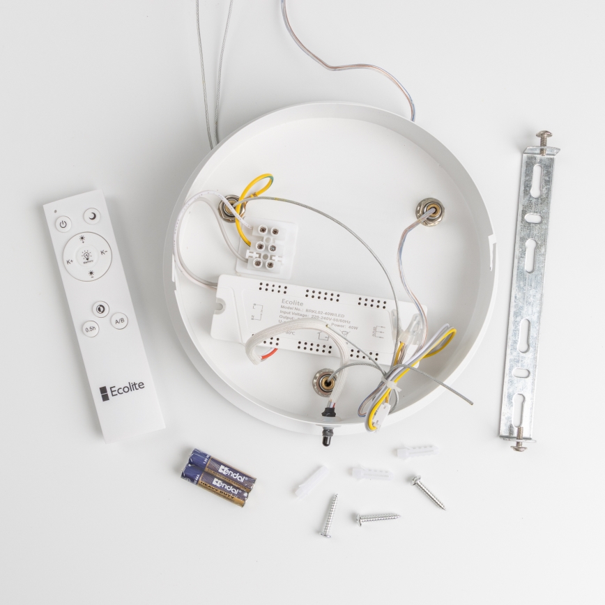 Brilagi - LED Димируем висящ полилей FALCON LED/40W/230V 3000-6500K Ø 45 см бял + дистанционно