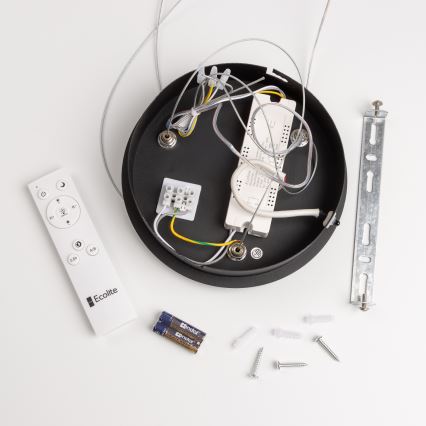 Brilagi - LED Димируем висящ полилей FALCON LED/40W/230V 3000-6500K Ø 45 см черен + дистанционно