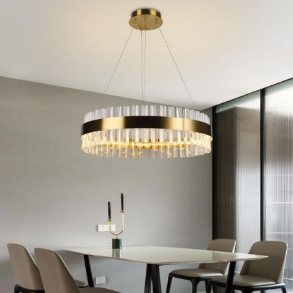 Brilagi - LED Димируем кристален полилей на връв HALO LED/40W/230V + дистанционно управление