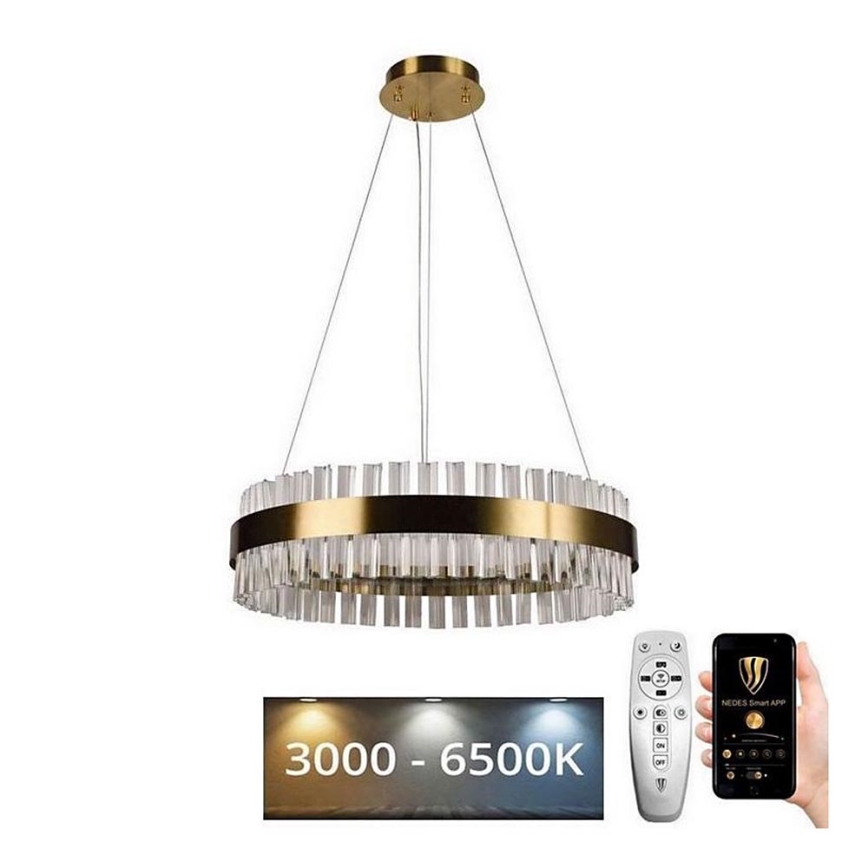 Brilagi - LED Димируем кристален полилей на връв HALO LED/40W/230V + дистанционно управление