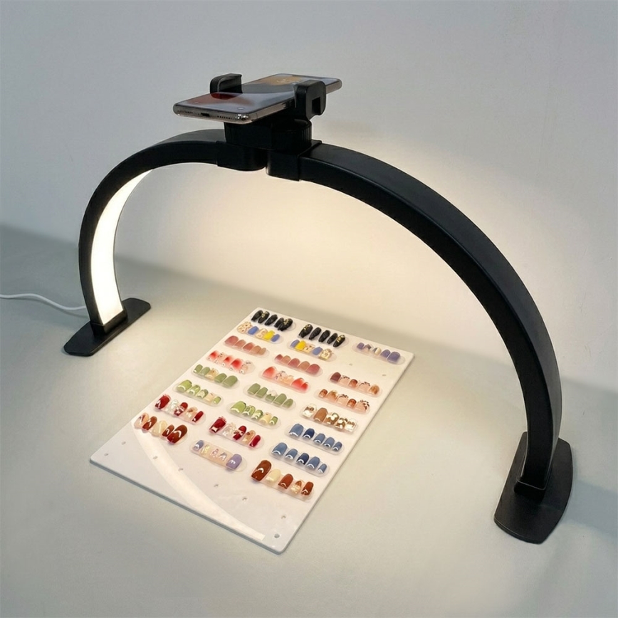 Brilagi - димируема LED аркова настолна лампа с държач RADIO LED/25W/24/230V 3000/4000/6500K черна