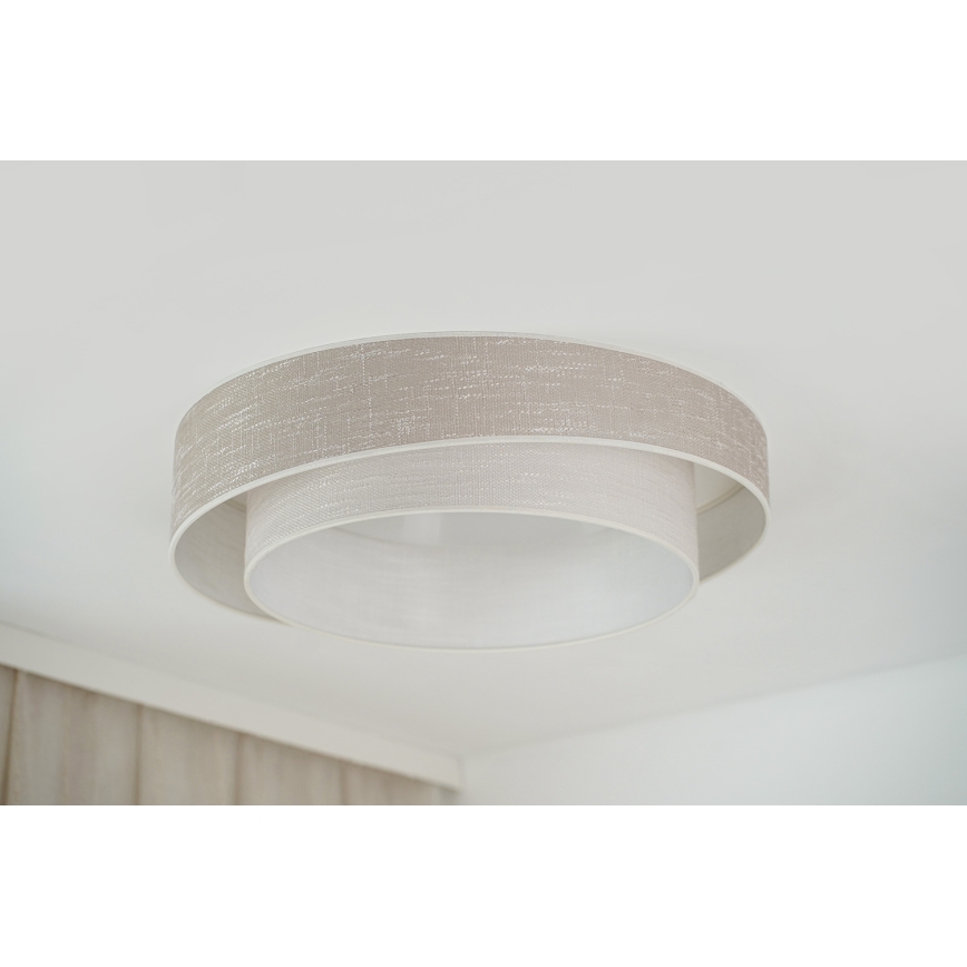 Brilagi - LED Димируем плафон DOVER SHINE LED/24W/230V 3000/4000/6500K сив/кремав + дистанционно управление