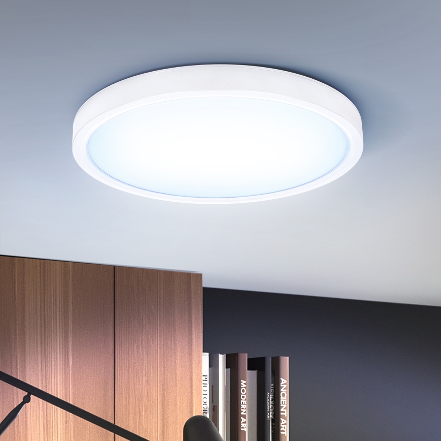 Brilagi - LED Димируем плафон ESTELA LED/36W/230V 3000-6500K ø 30 см бял + дистанционно управление