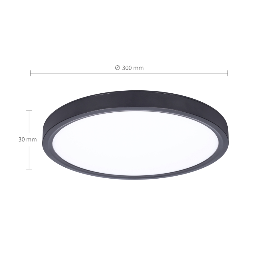 Brilagi - LED Димируем плафон ESTELA LED/36W/230V 3000-6500K ø 30 см черен + дистанционно управление