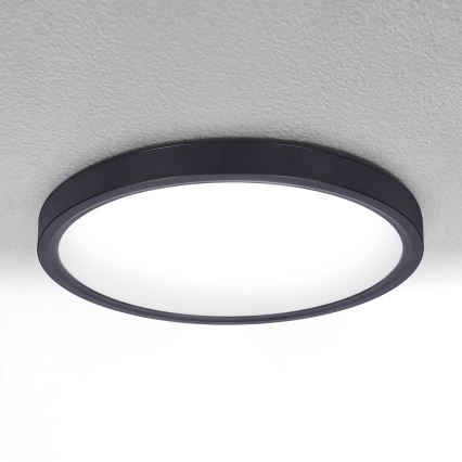 Brilagi - LED Димируем плафон ESTELA LED/48W/230V 3000-6500K ø 40 см черен + дистанционно управление