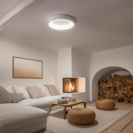 Brilagi - LED Димируема лампа FALCON LED/80W/230V 3000-6500K Ø 60 см бяла + дистанционно