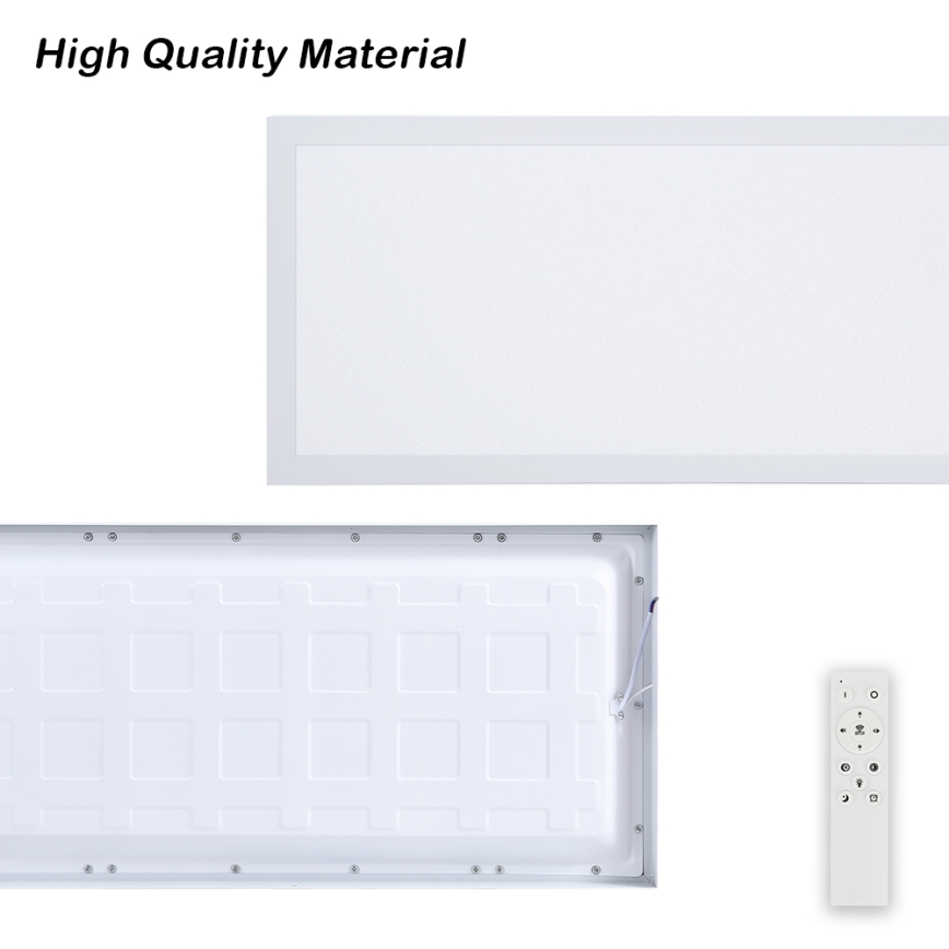 Brilagi - LED Димируем плафон за баня FRAME SMART LED/30W/230V 30x60 см 3000-6000K IP44 бял + дистанционно управление