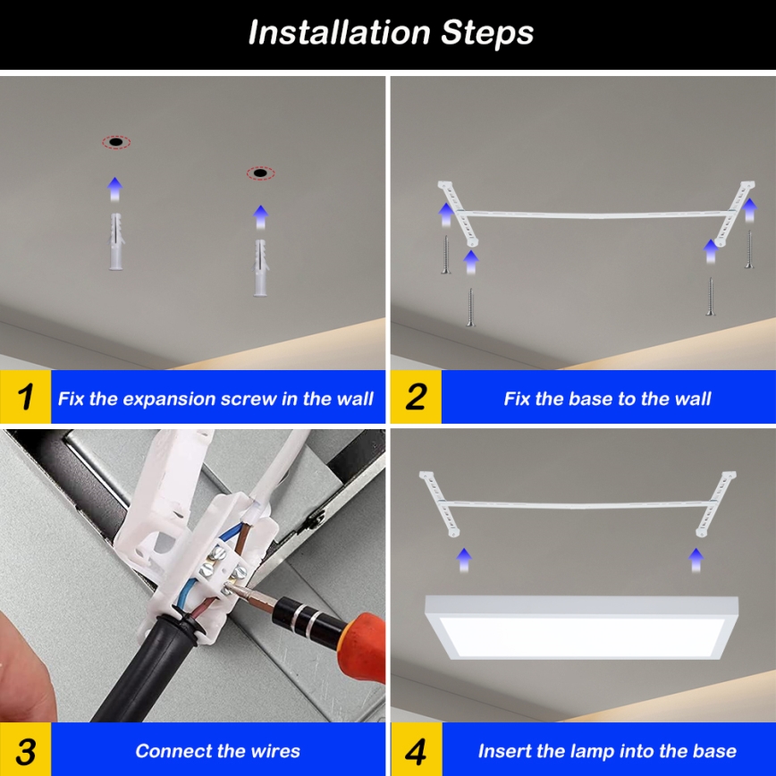 Brilagi - LED Димируем плафон за баня FRAME SMART LED/30W/230V 30x60 см 3000-6000K IP44 бял + дистанционно управление