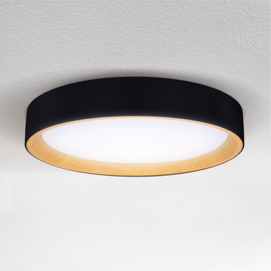 Brilagi - LED Димируем плафон LARIOS LED/48W/230V 3000-6500K ø 39 см черен + дистанционно управление