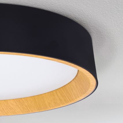 Brilagi - LED Димируем плафон LARIOS LED/48W/230V 3000-6500K ø 39 см черен + дистанционно управление