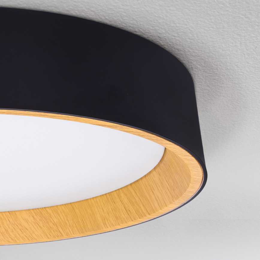 Brilagi - LED Димируем плафон LARIOS LED/48W/230V 3000-6500K ø 39 см черен + дистанционно управление