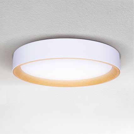 Brilagi - LED Димируем плафон LARIOS LED/60W/230V 3000-6500K ø 49 см бял + дистанционно управление