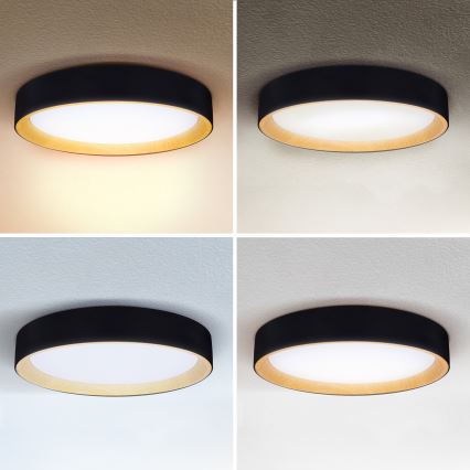 Brilagi - LED Димируем плафон LARIOS LED/60W/230V 3000-6500K ø 49 см черен + дистанционно управление