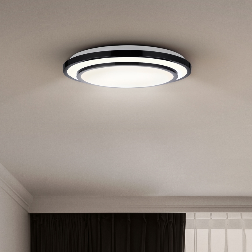 Brilagi - LED Димируем плафон LUCIANO LED/48W/230V 3000-6500K ø 39 см черен + дистанционно управление