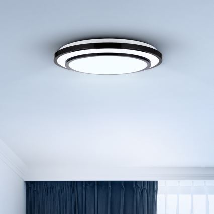 Brilagi - LED Димируем плафон LUCIANO LED/48W/230V 3000-6500K ø 39 см черен + дистанционно управление