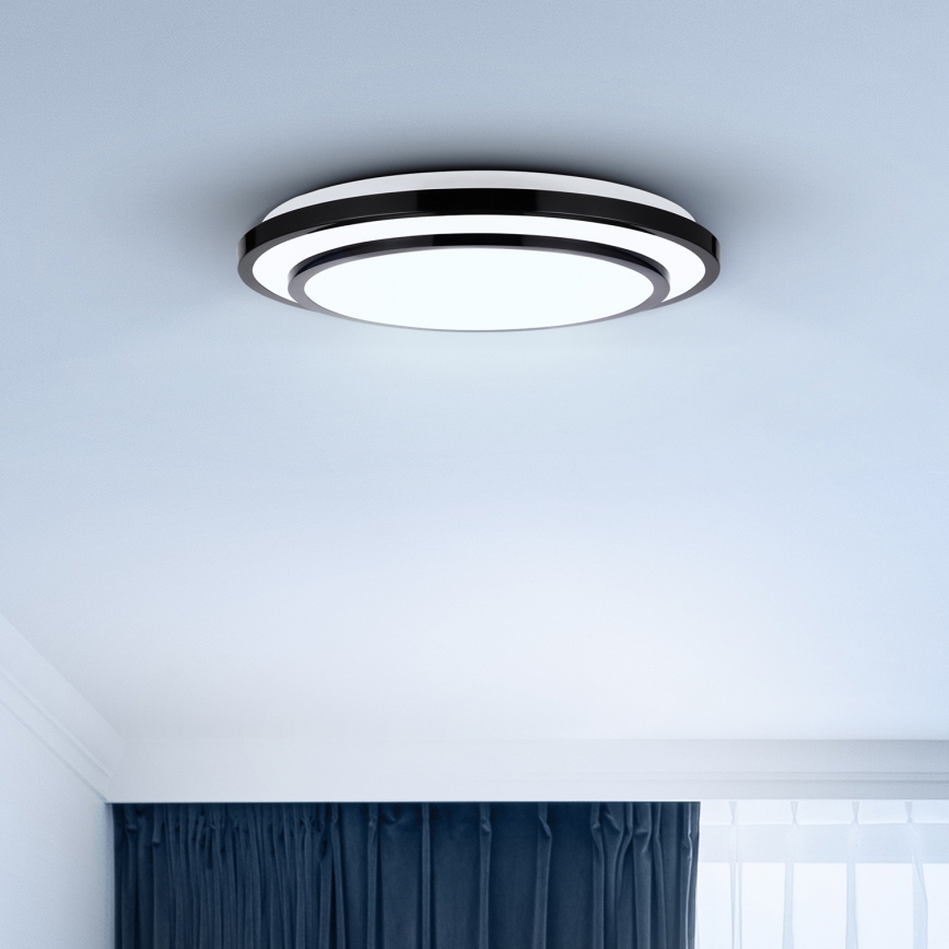 Brilagi - LED Димируем плафон LUCIANO LED/48W/230V 3000-6500K ø 39 см черен + дистанционно управление