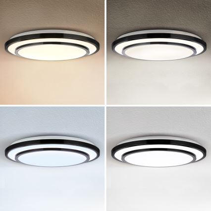 Brilagi - LED Димируем плафон LUCIANO LED/48W/230V 3000-6500K ø 39 см черен + дистанционно управление