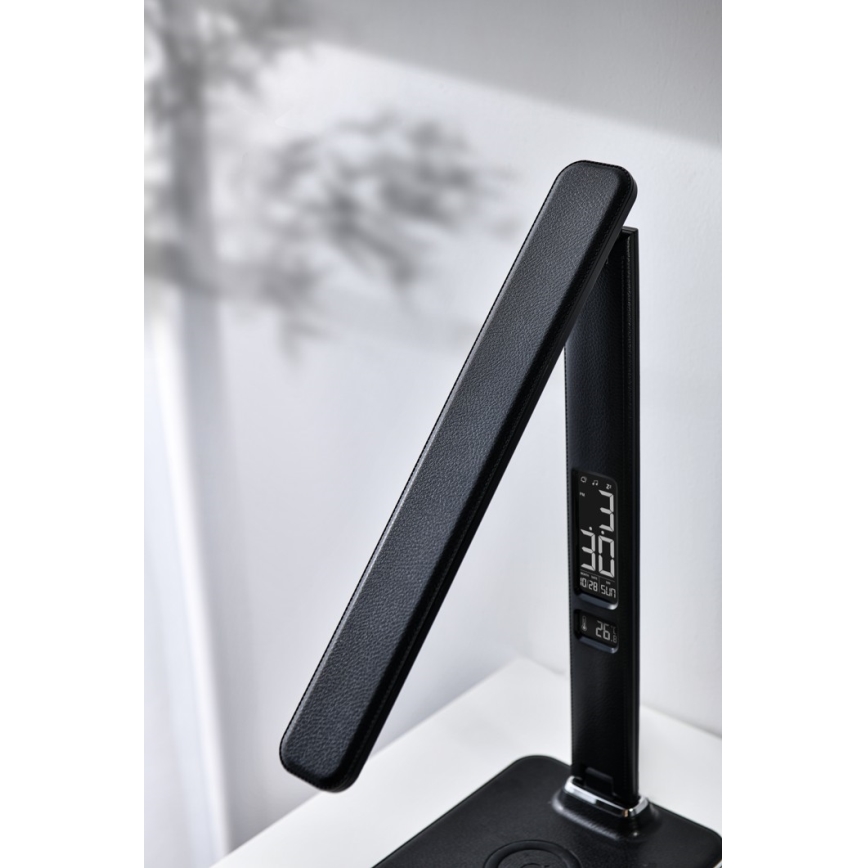 Brilagi - димируема LED настолна лампа с безжично зареждане QI и USB REGINA LED/8,5W/230V черна