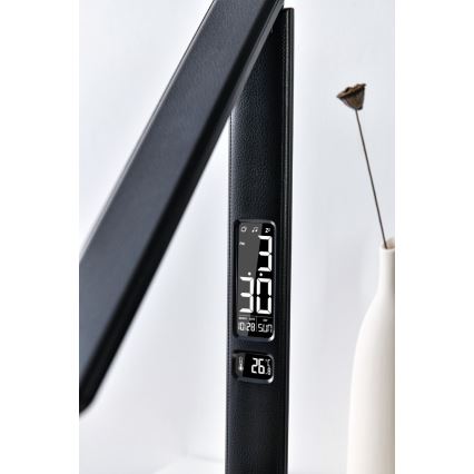 Brilagi - димируема LED настолна лампа с безжично зареждане QI и USB REGINA LED/8,5W/230V черна