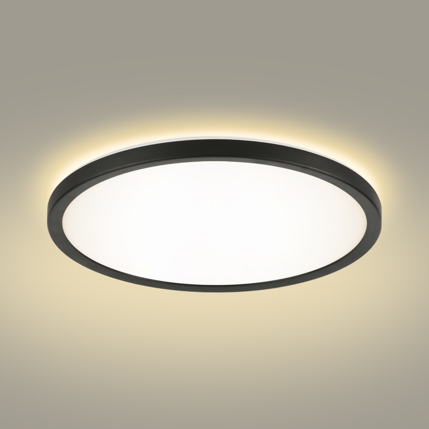 Brilagi - LED Димируема лампа с motion и dusk сензор ULTRA SLIM LED/24W/230V Ø 42 см + дистанционно управление