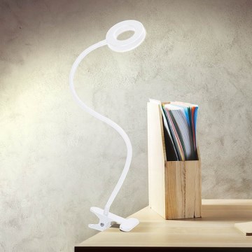 Brilagi - LED Димируема лампа с щипка ORBELA LED/8W/230V 3000/4000/5000K бял