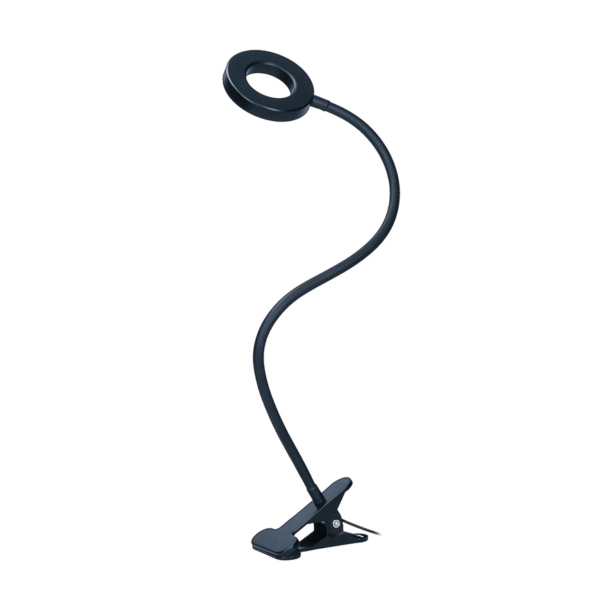 Brilagi -LED Димируема лампа с щипка ORBELA LED/8W/5V 3000/4000/5000K черна