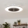 Brilagi - LED Димируема лампа с вентилатор AURA LED/38W/230V 3000-6000K черен + дистанционно управление
