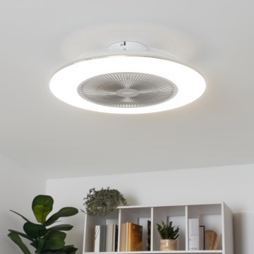 Brilagi - LED Димируема лампа с вентилатор AURA LED/38W/230V 3000-6000K сребрист + дистанционно управление