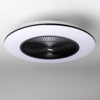 Brilagi - LED Димируема лампа с вентилатор AURA LED/38W/230V 3000-6000K черен + дистанционно управление