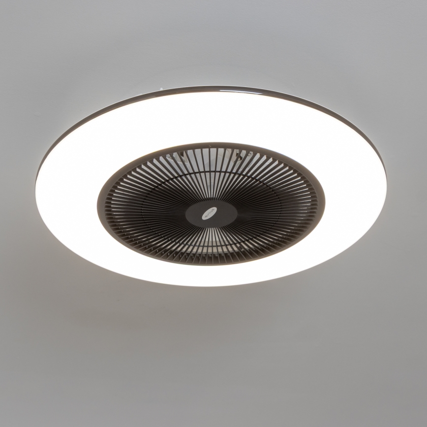 Brilagi - LED Димируема лампа с вентилатор AURA LED/38W/230V 3000-6000K черен + дистанционно управление