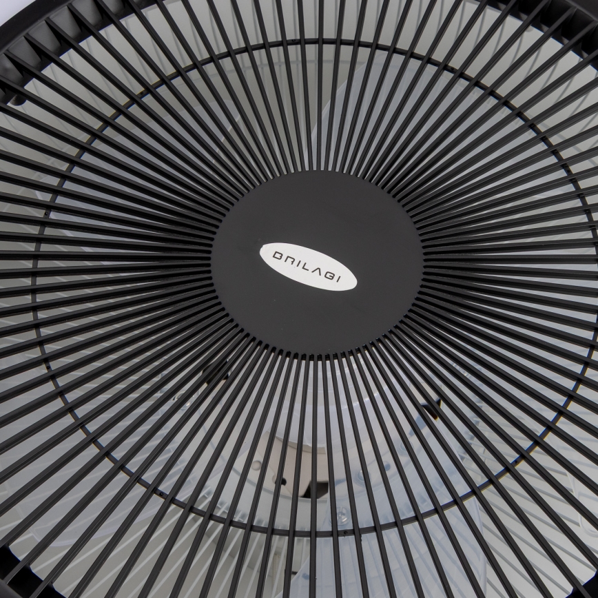 Brilagi - LED Димируема лампа с вентилатор AURA LED/38W/230V 3000-6000K черен + дистанционно управление
