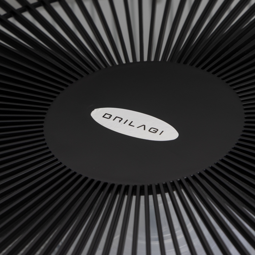 Brilagi - LED Димируема лампа с вентилатор AURA LED/38W/230V 3000-6000K черен + дистанционно управление